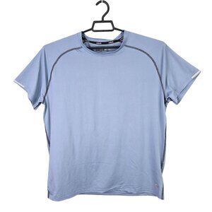 Mens Solaris Cool Core Blue T Shirt Short Sleeve Crew Neck Polyester Stretch XL